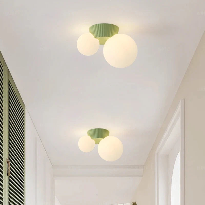 Luméa Ceiling Light | French Modern Double Globe Design