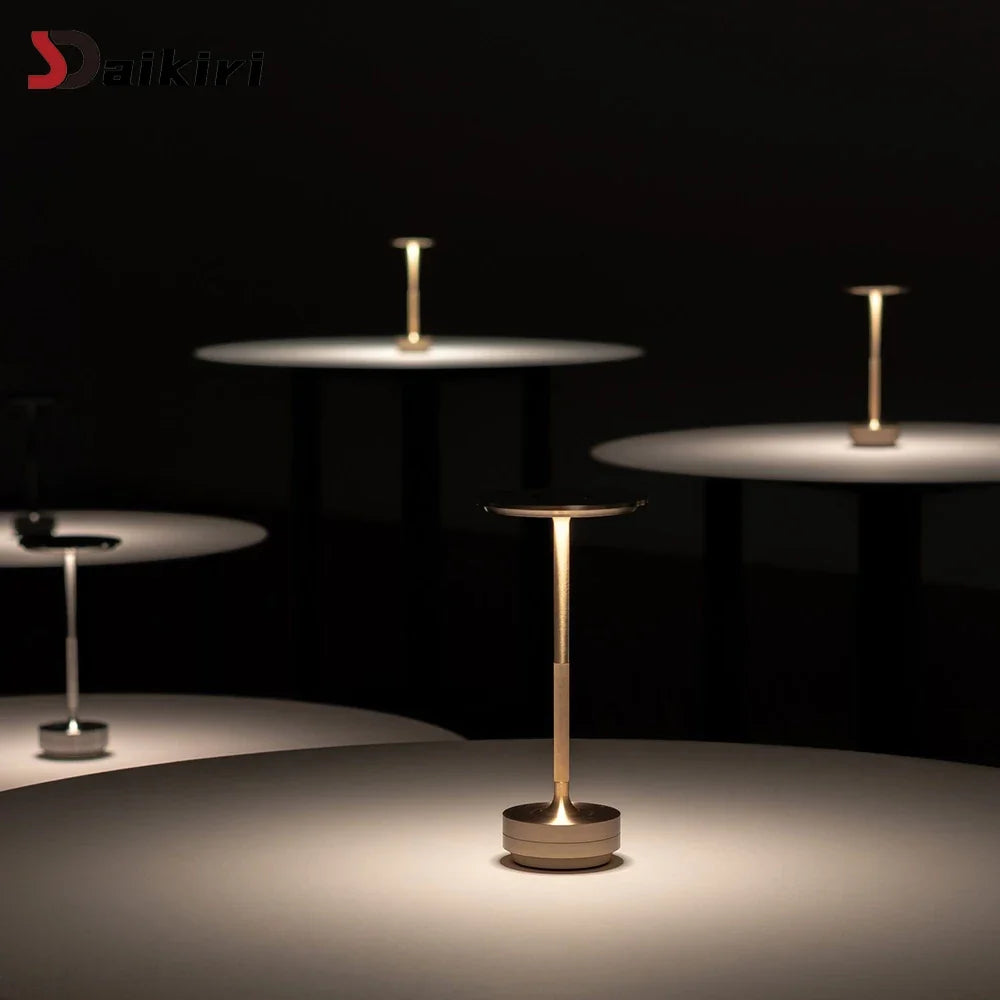 Cordless Aluminium Touch Table Lamp