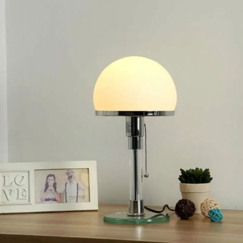 Wilhelm Frosted Glass Bauhaus Lamp