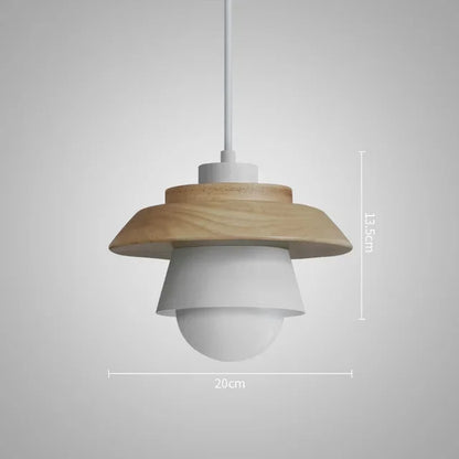 Nordic Wood Macaron Colour Pendant Light