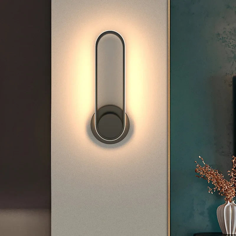 330 Degree Rotating Black Aluminium LED Wall Light
