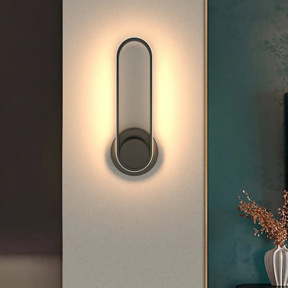 330 Degree Rotating Black Aluminium LED Wall Light