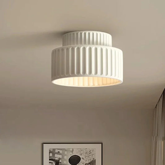Nordic Ripple Resin Ceiling Light
