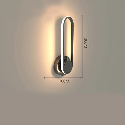 330 Degree Rotating Black Aluminium LED Wall Light