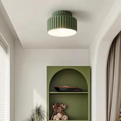 Nordic Ripple Resin Ceiling Light