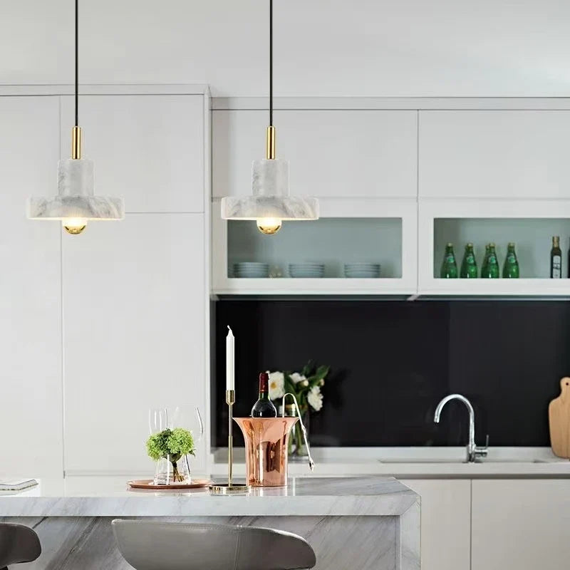 Natural Marble Postmodern Pendant Lamp