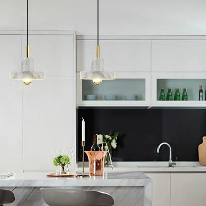 Natural Marble Postmodern Pendant Lamp