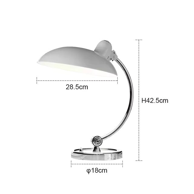 ScandiArc Bauhaus Curved Table Lamp