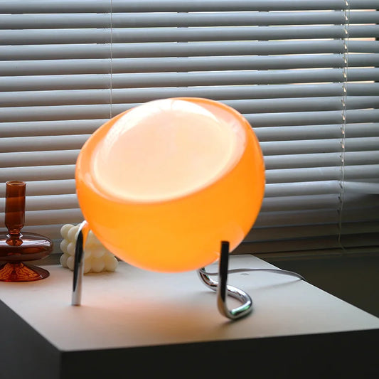 Retro Bauhaus Tinted Glass Table Lamp