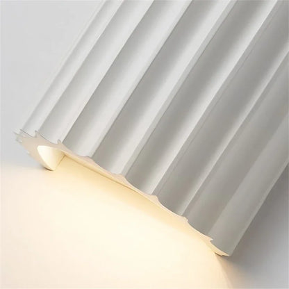 Ribbed Resin Wall Lamp
