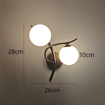 Lunara Wall Light | Nordic Dual Globe LED Design