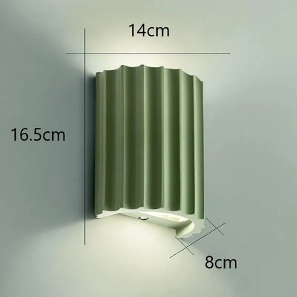 Ribbed Resin Wall Lamp