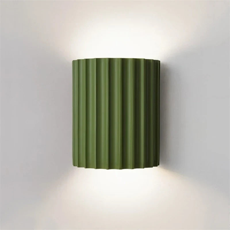 Ribbed Resin Wall Lamp