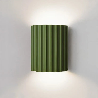 Ribbed Resin Wall Lamp