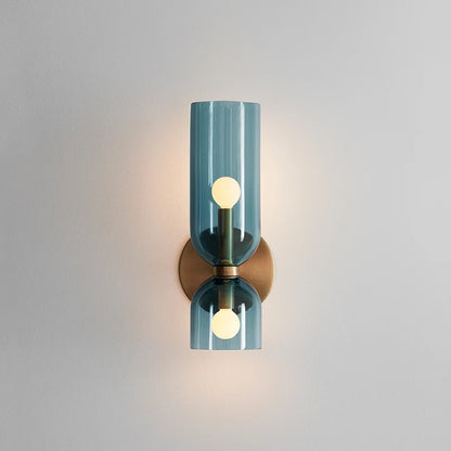 Smoked Glass Tube Wall Lamp