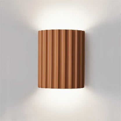 Ribbed Resin Wall Lamp
