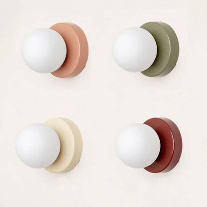 Macaron Frosted Glass LED Wall Lamp