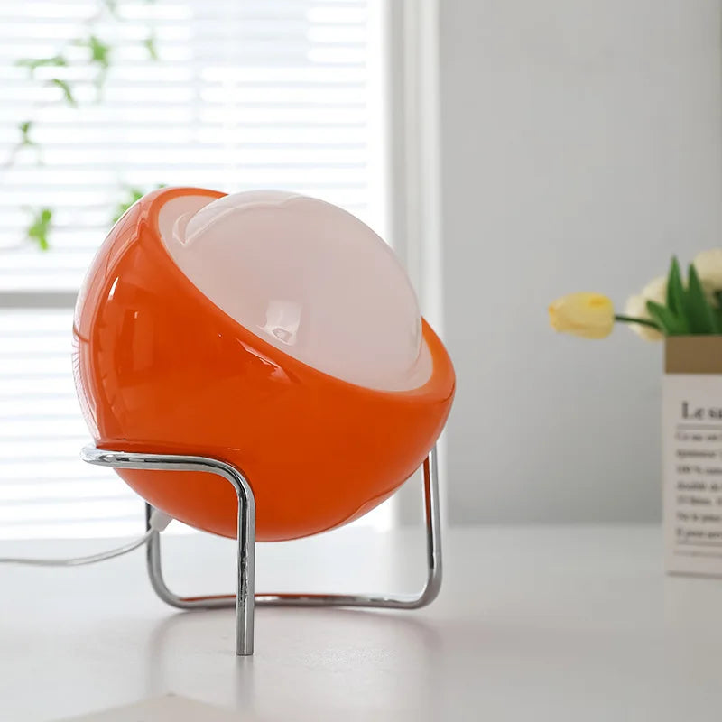 Retro Bauhaus Tinted Glass Table Lamp