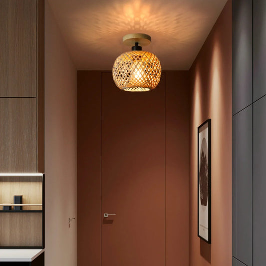 Natura Handwoven Bamboo Ceiling Lamp