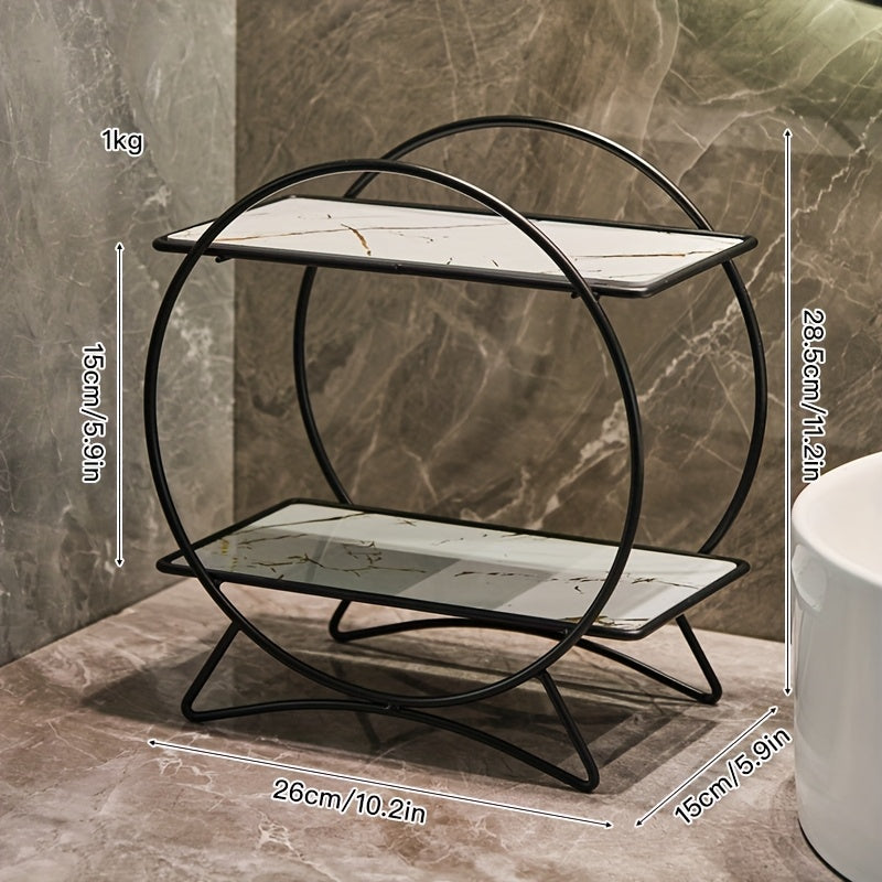 Cat Ear Double-Tier Bathroom Organiser