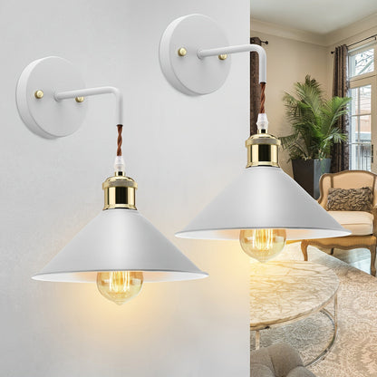 Oil-Rubbed Industrial Metal Wall Sconce