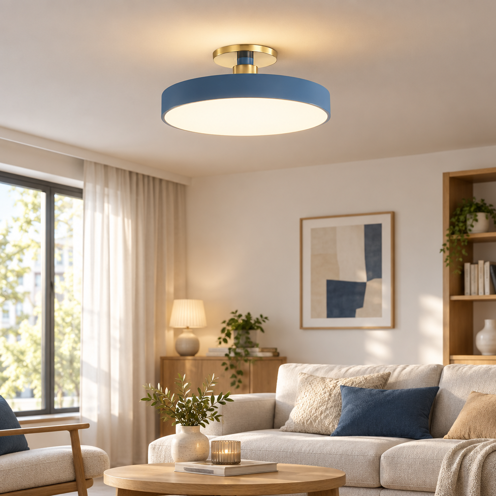 Solon LED ceiling light in a living room