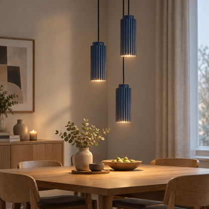 NordicGlow LED pendant light over a dining table