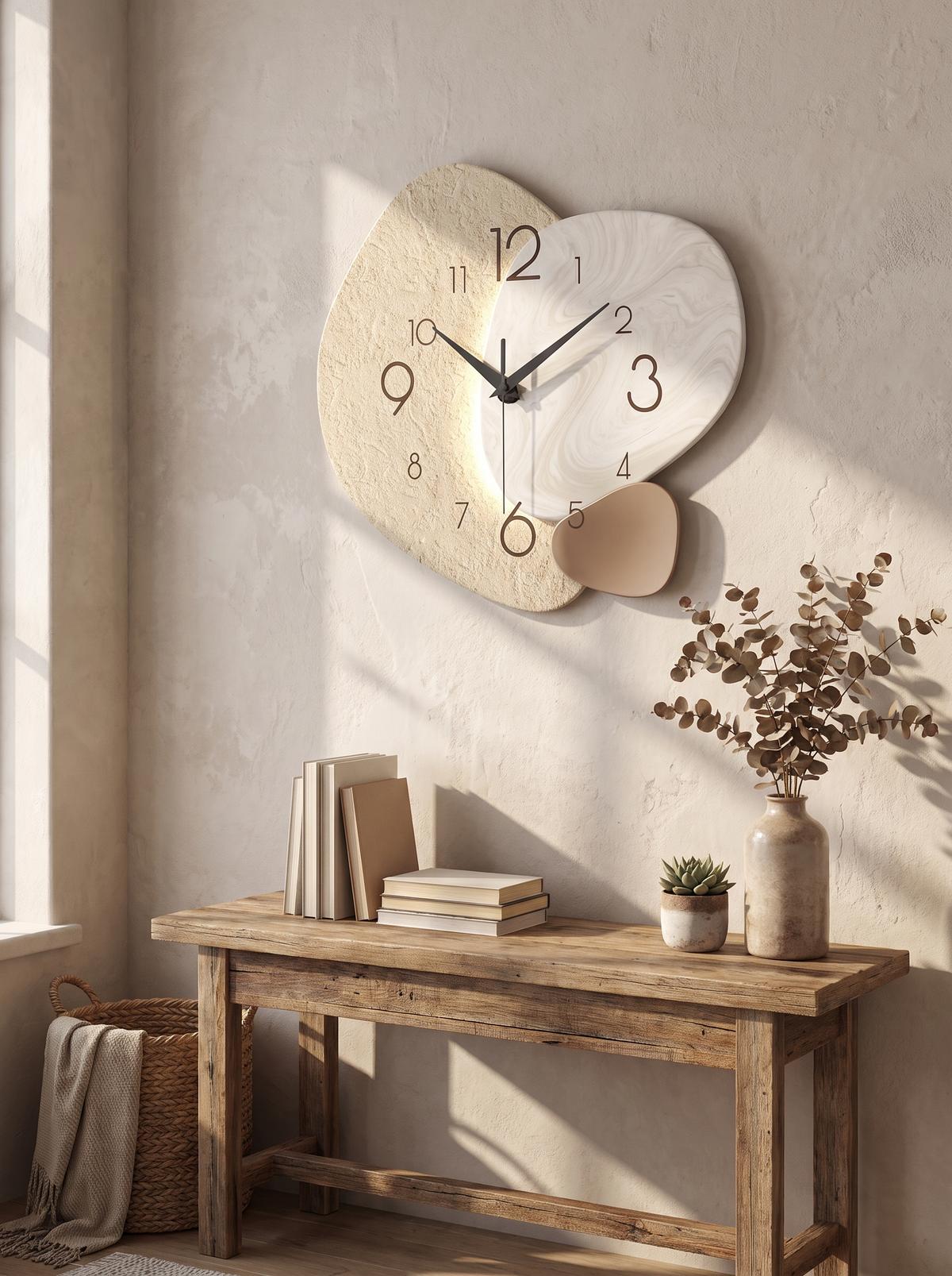 TempoStone Wall Clock with a clean easy to read face