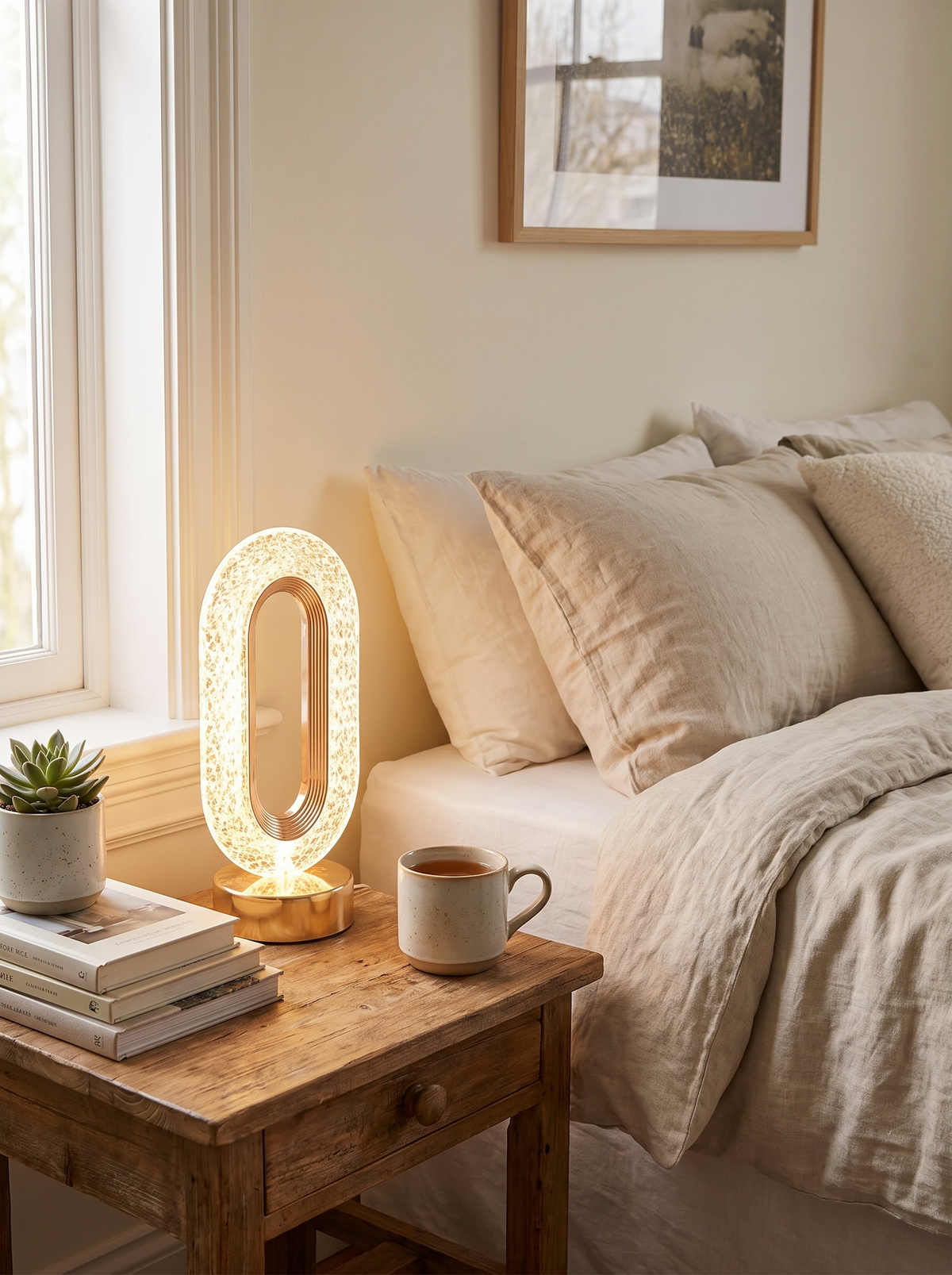 Stellora 3D Crystal LED Night Light in a room
