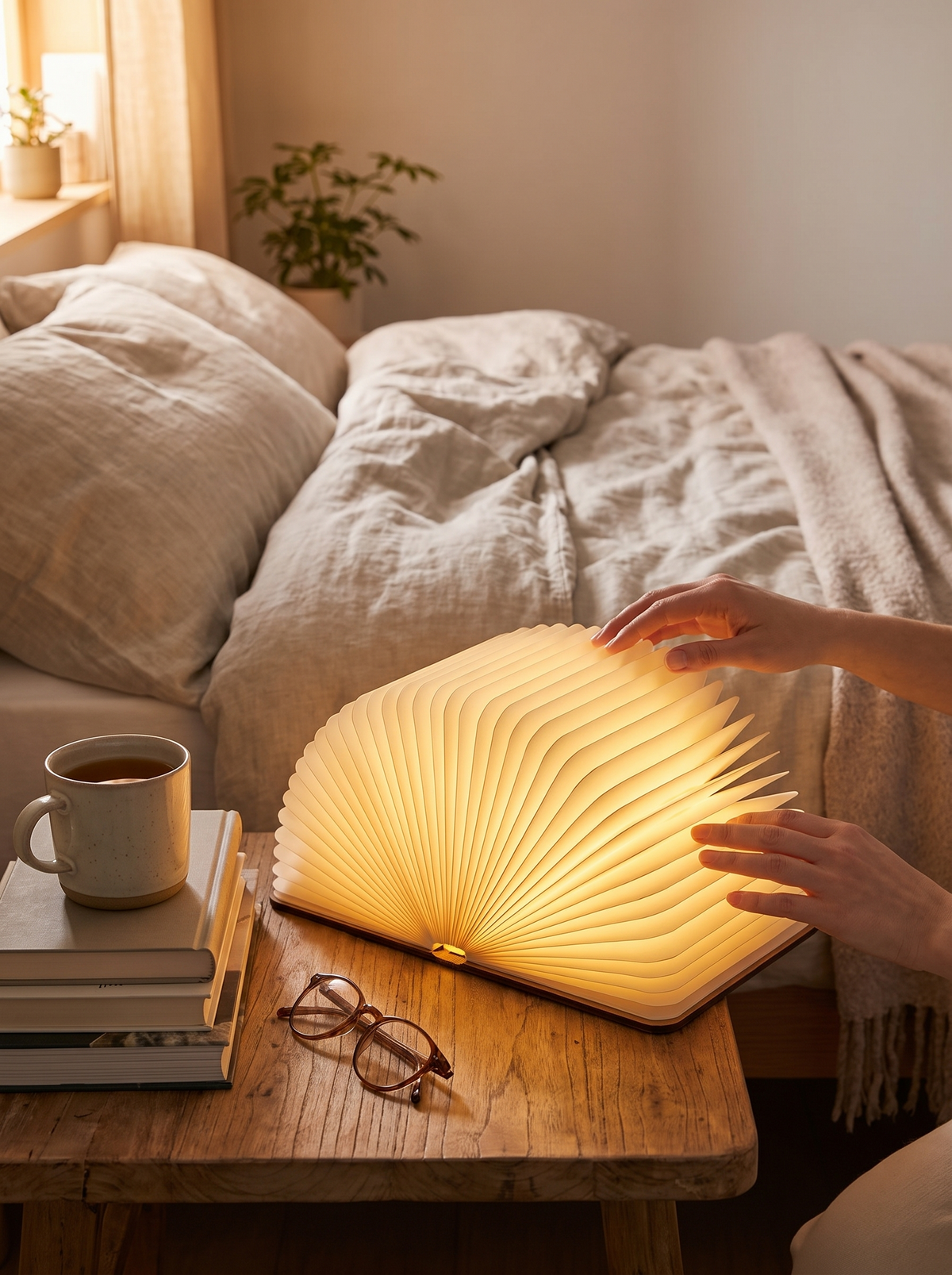 Lumibook Foldable Rechargeable Table Lamp on the go