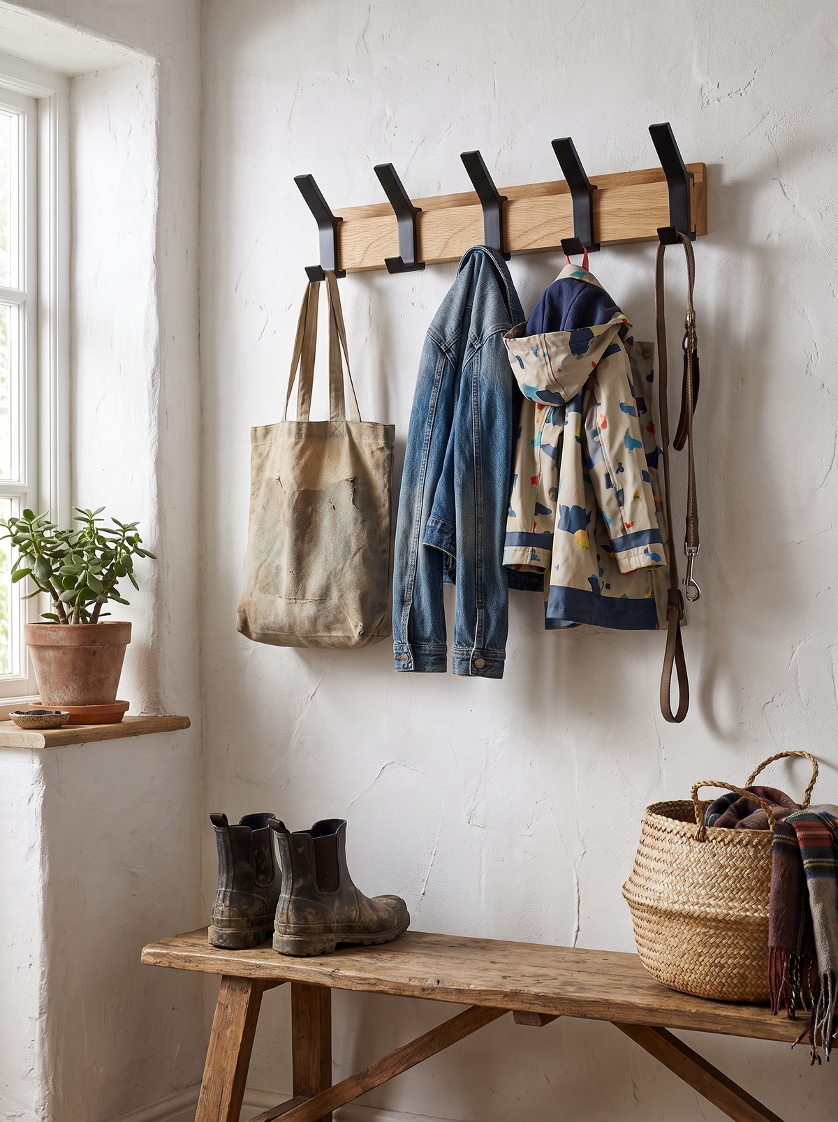 Nordic Wall Mounted Coat Rack lifestyle view 3