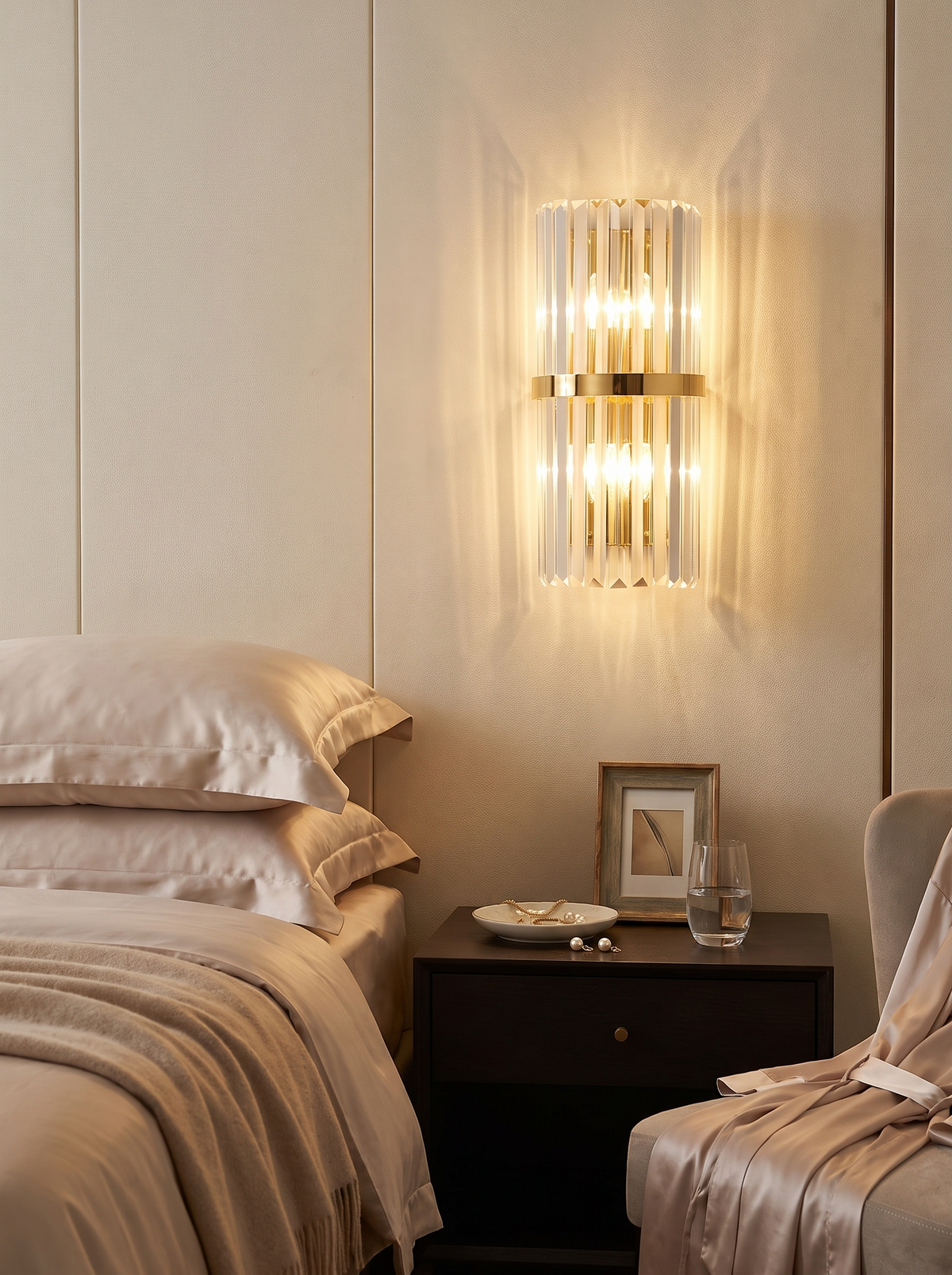 Modern Crystal Wall Light lifestyle view 2