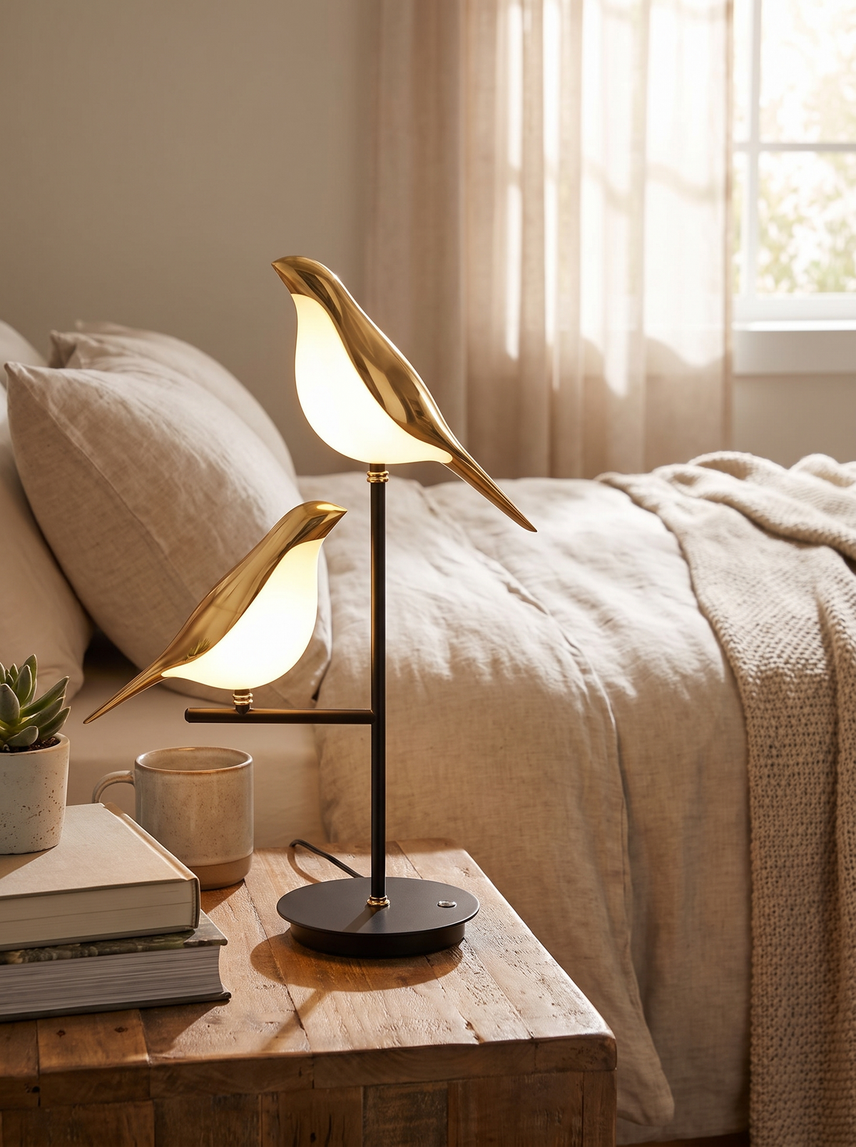 Golden Birdlight Wall Lamp lifestyle view 2