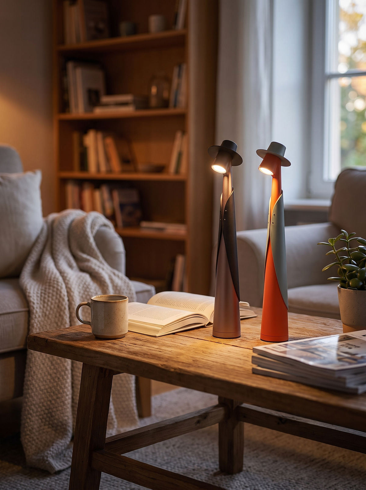 Rechargeable Touch LED Hat Lamp in a lifestyle setting