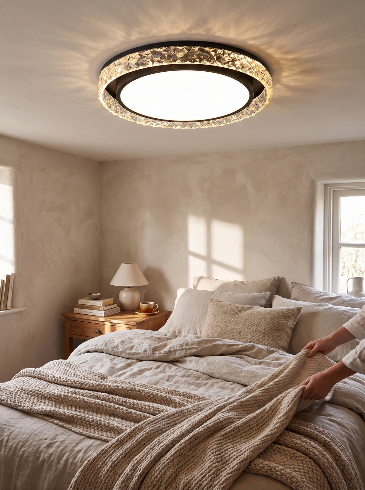 Crystal Halo LED Ceiling Light in a lifestyle setting