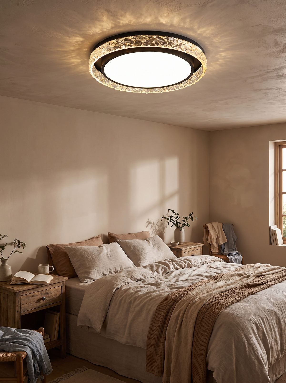 Crystal Halo LED Ceiling Light in a lifestyle setting