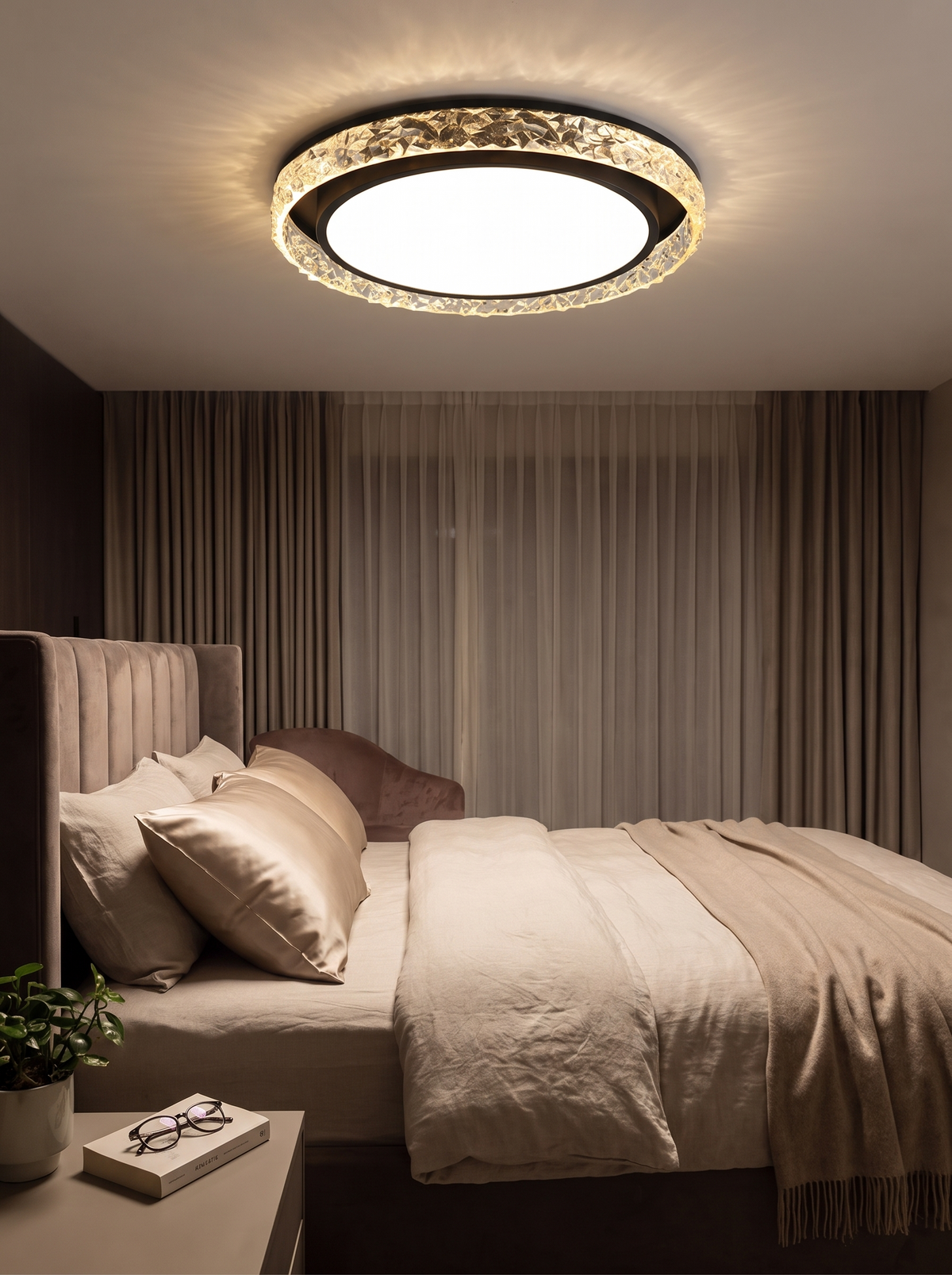 Crystal Halo LED Ceiling Light in a lifestyle setting