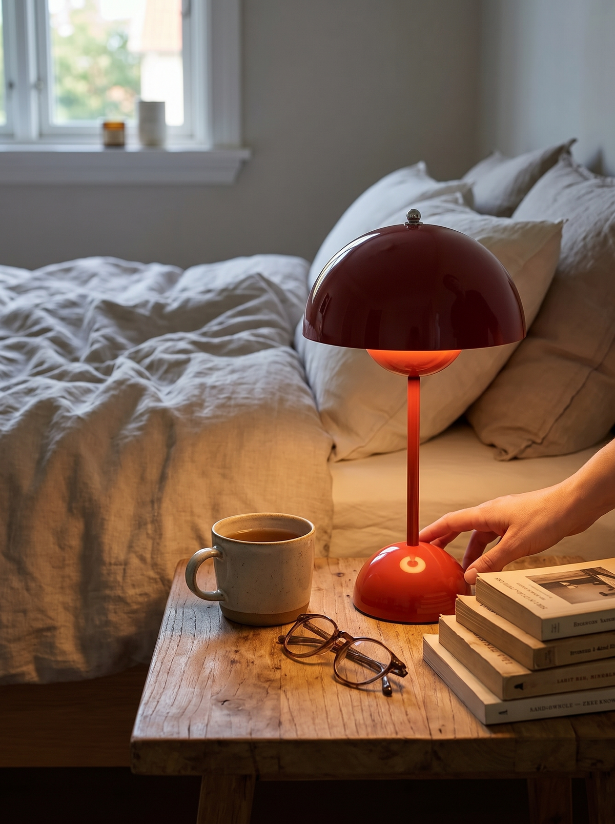 Touch Dimming Table Lamp in a lifestyle setting