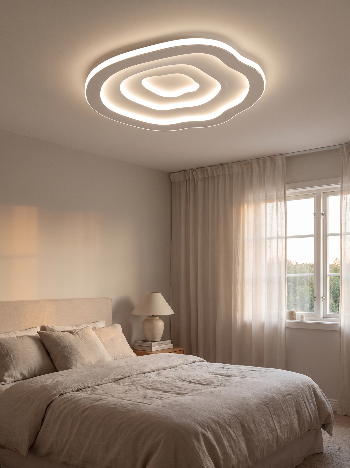 Ripple LED Ceiling Lamp in a lifestyle setting