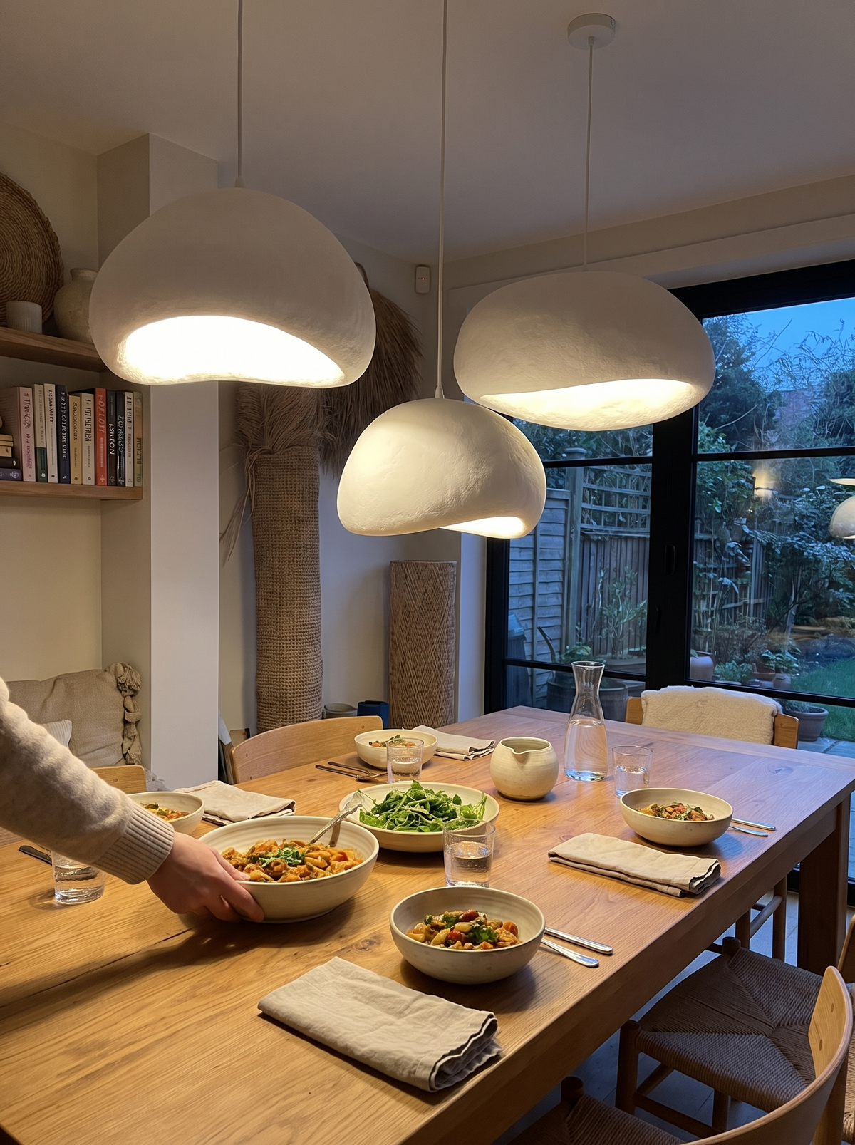 Zenith Glow LED Chandelier in a lifestyle setting