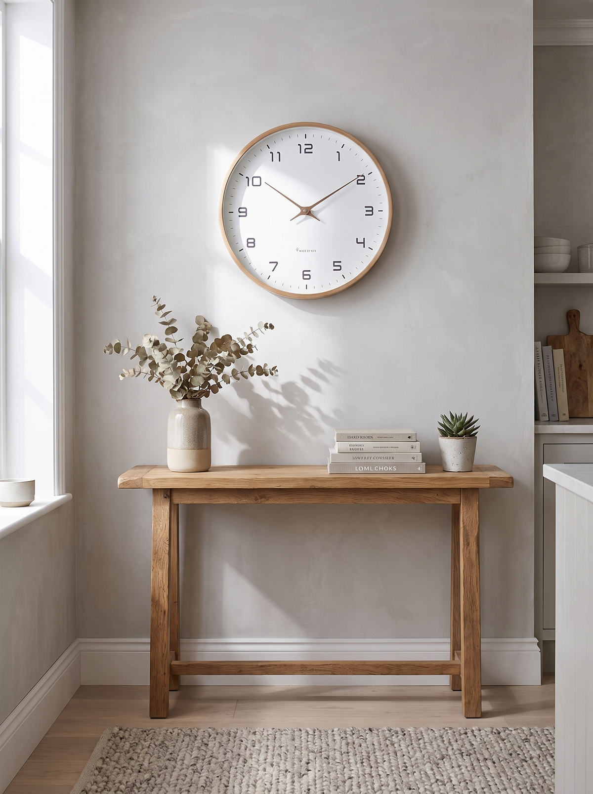 Nordic Wall Clock in a lifestyle setting