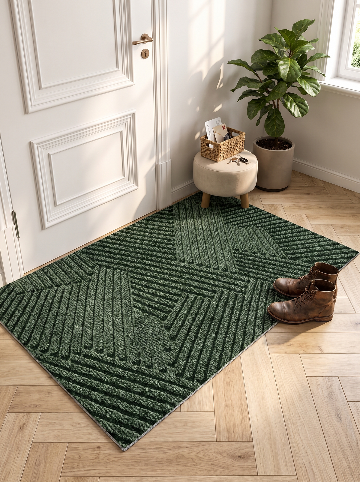 Durable Non Slip Door Mat in a lifestyle setting