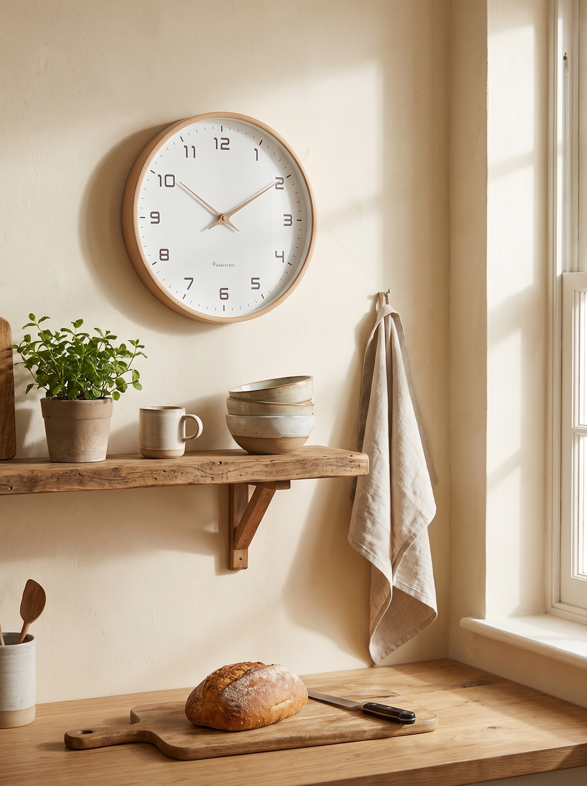 Nordic Wall Clock in a lifestyle setting