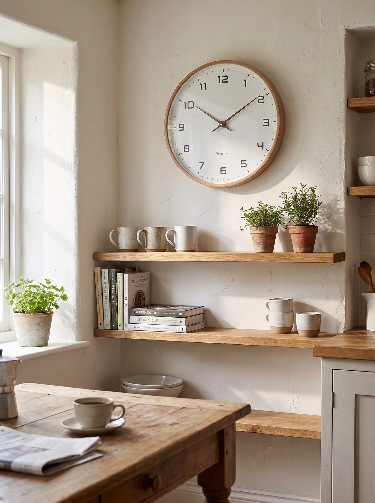 Nordic Wall Clock in a lifestyle setting