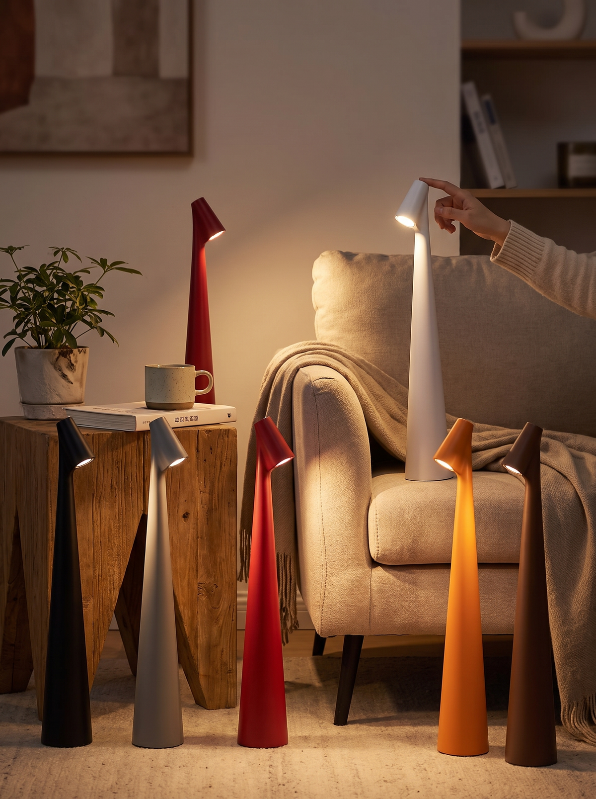 Glowora LED Table Lamp in a lifestyle setting