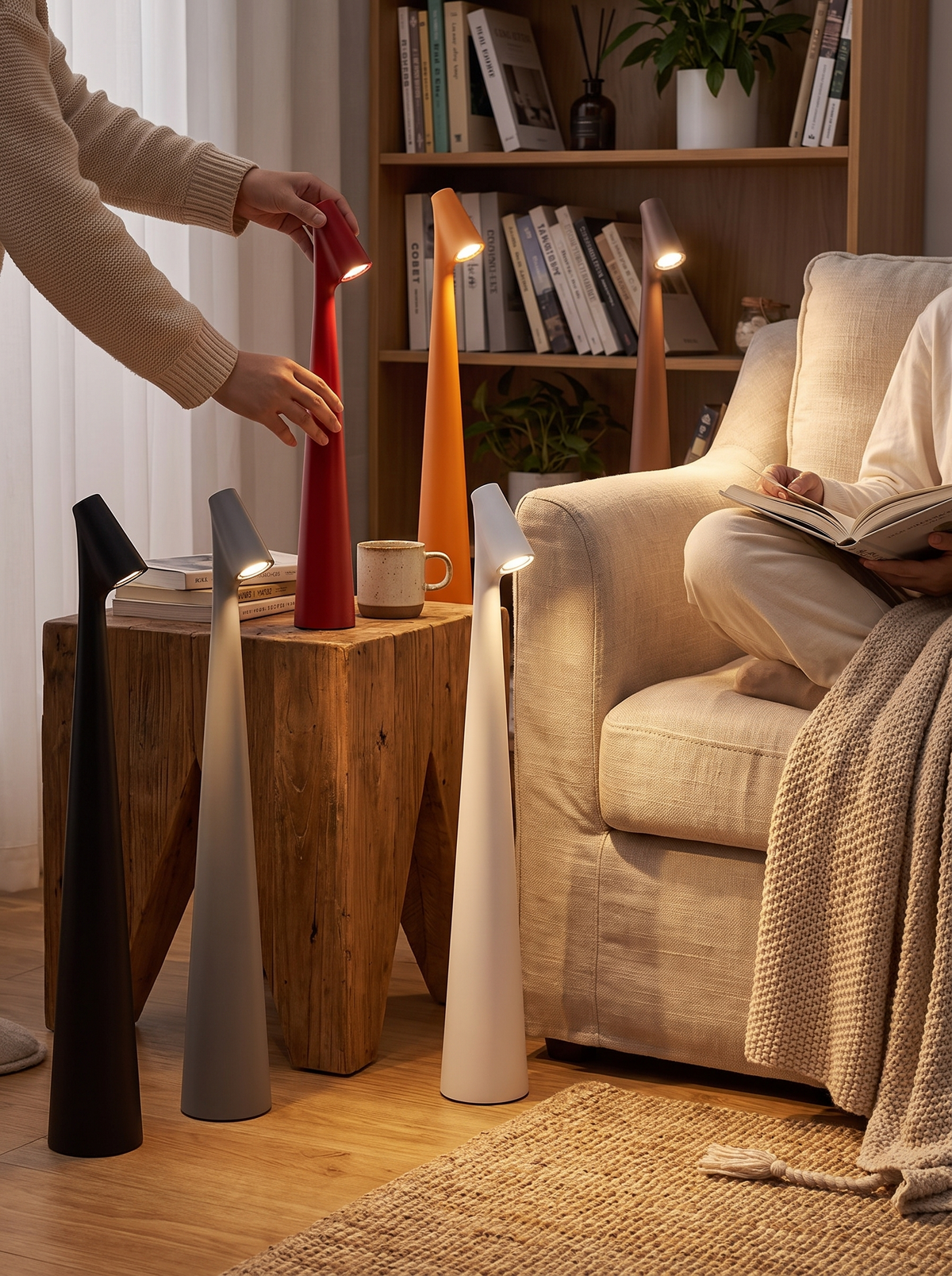 Glowora LED Table Lamp in a lifestyle setting