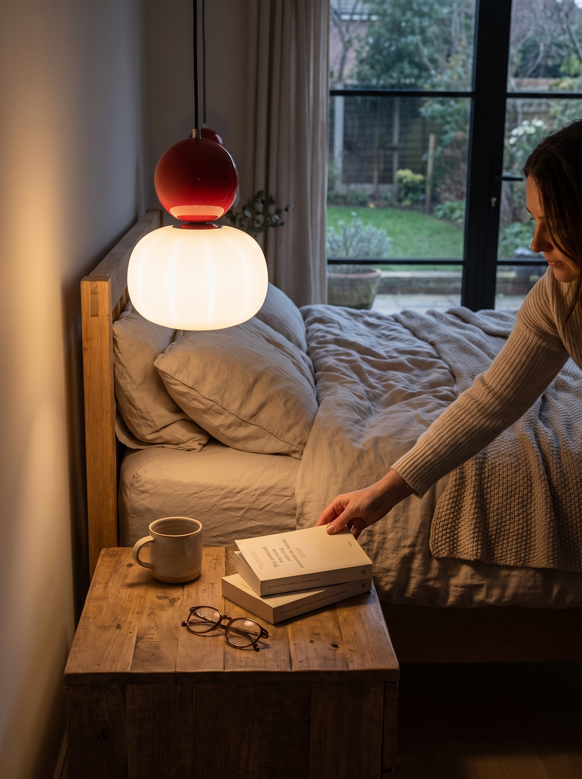 Nordic Pumpkin Pendant Light in a lifestyle setting