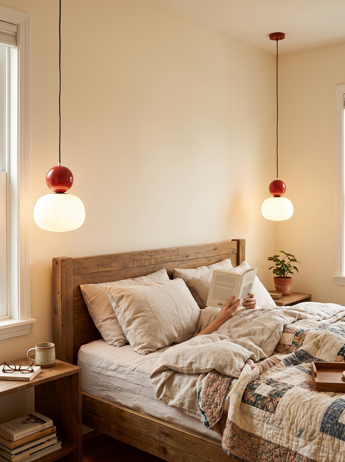 Nordic Pumpkin Pendant Light in a lifestyle setting