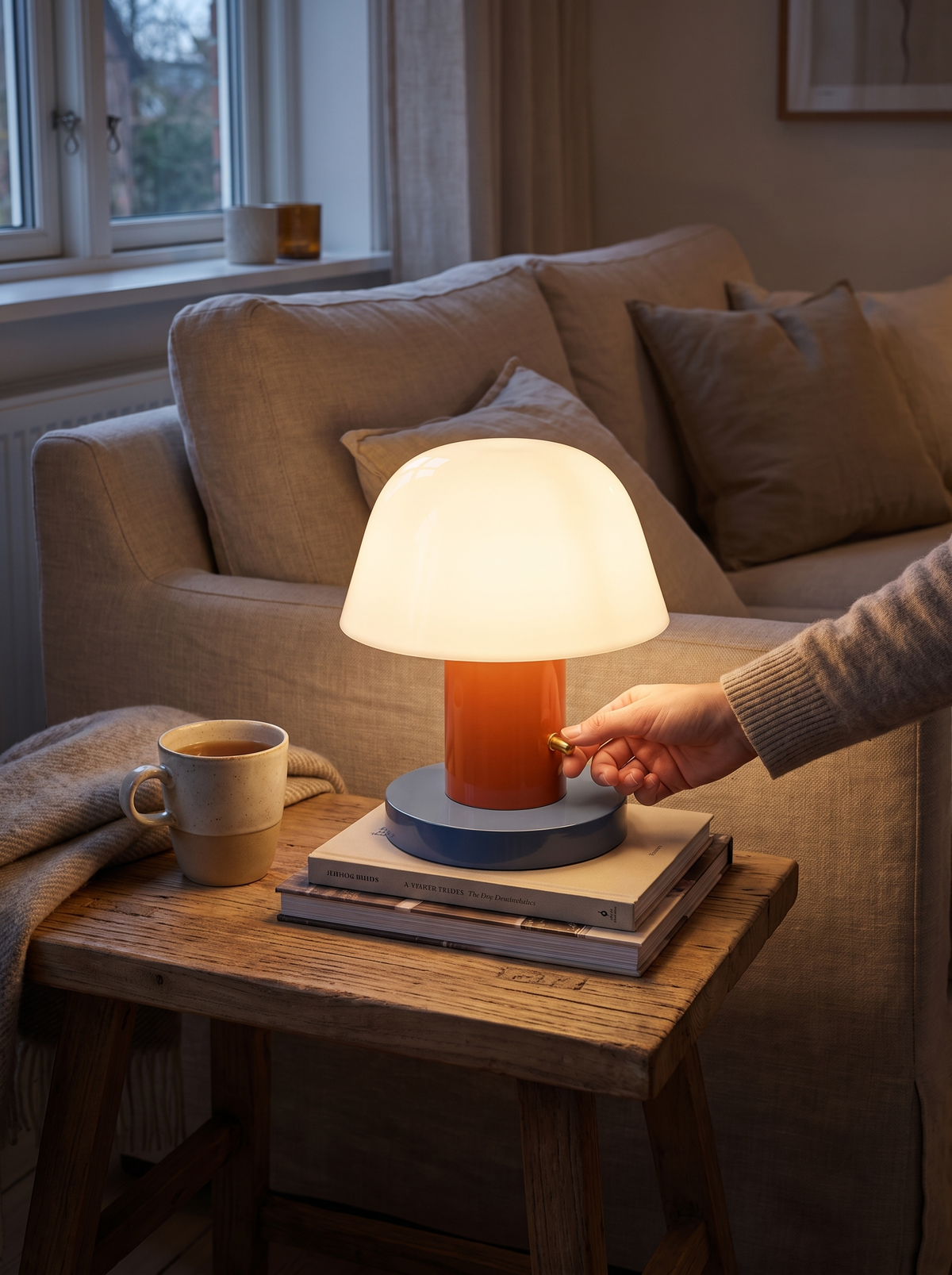 Mushroom Table Lamp in a lifestyle setting