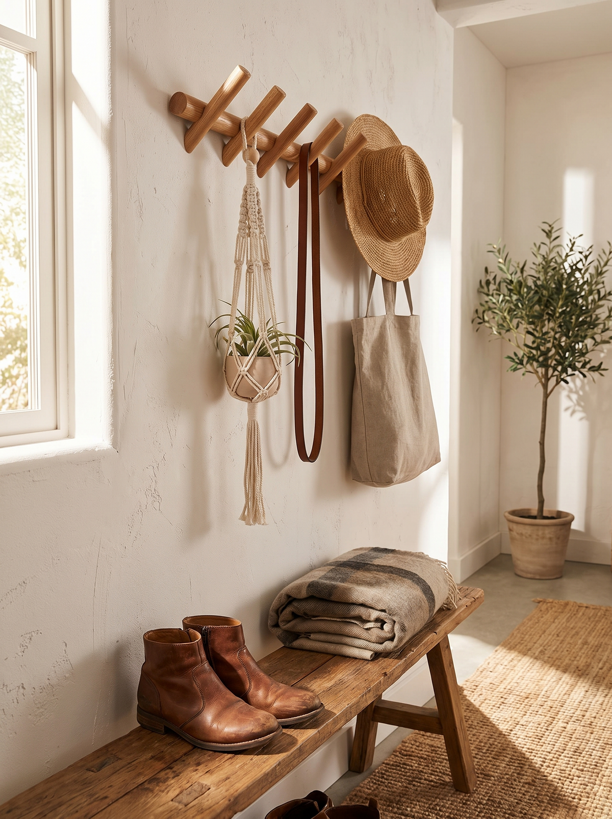 Maeve Wall Rack in a lifestyle setting